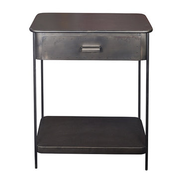 Iron Sidetable with Drawer