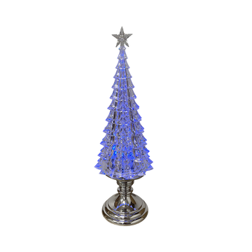 Acrylic LED Tree On Silver Stand