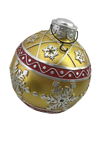 Light Up Bauble - Large/Gold