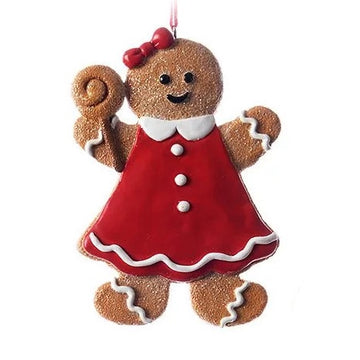 Resin Tree Hanger - Gingerbread Girl