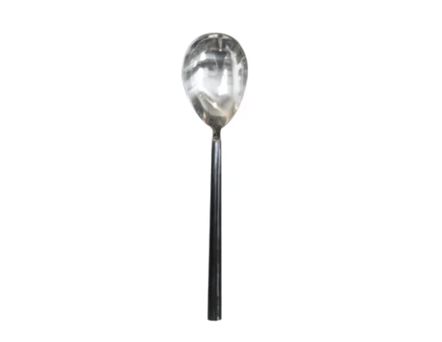 Black Handle Serving Spoon - Medium