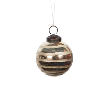 Gold Circle Etched Hanging Ball