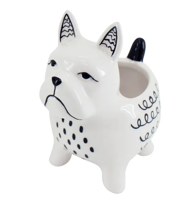 Bella Dog Planter - Black