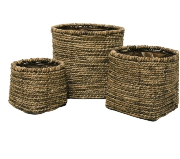 Andre Lined Woven Basket - Large