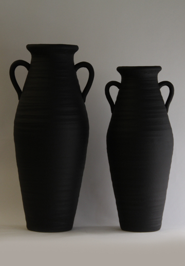 Grecian Floor Vase Black - Large