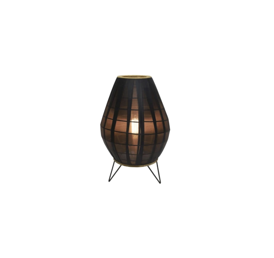 Elza Rope Table Lamp - Black