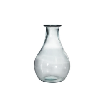 Recycled Natural Glass Vase - 31cm
