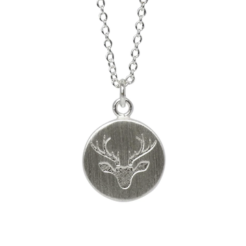 Untamed Antlers Silver Necklace