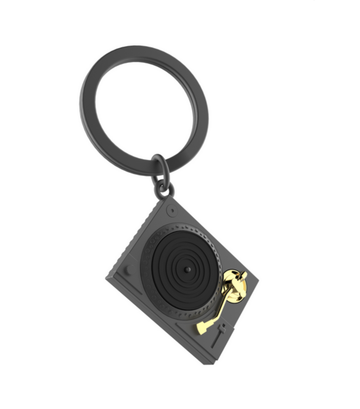 Keychain - Black Turntable