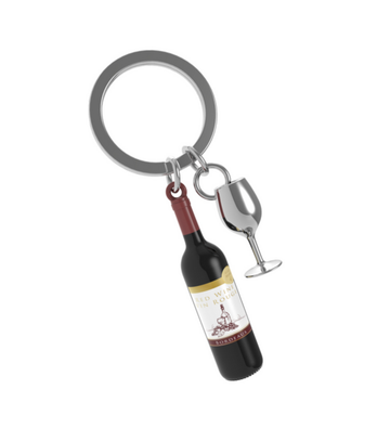 Keychain - French Wine Bottle