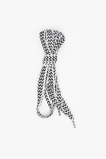 Shoelaces - White Chevron