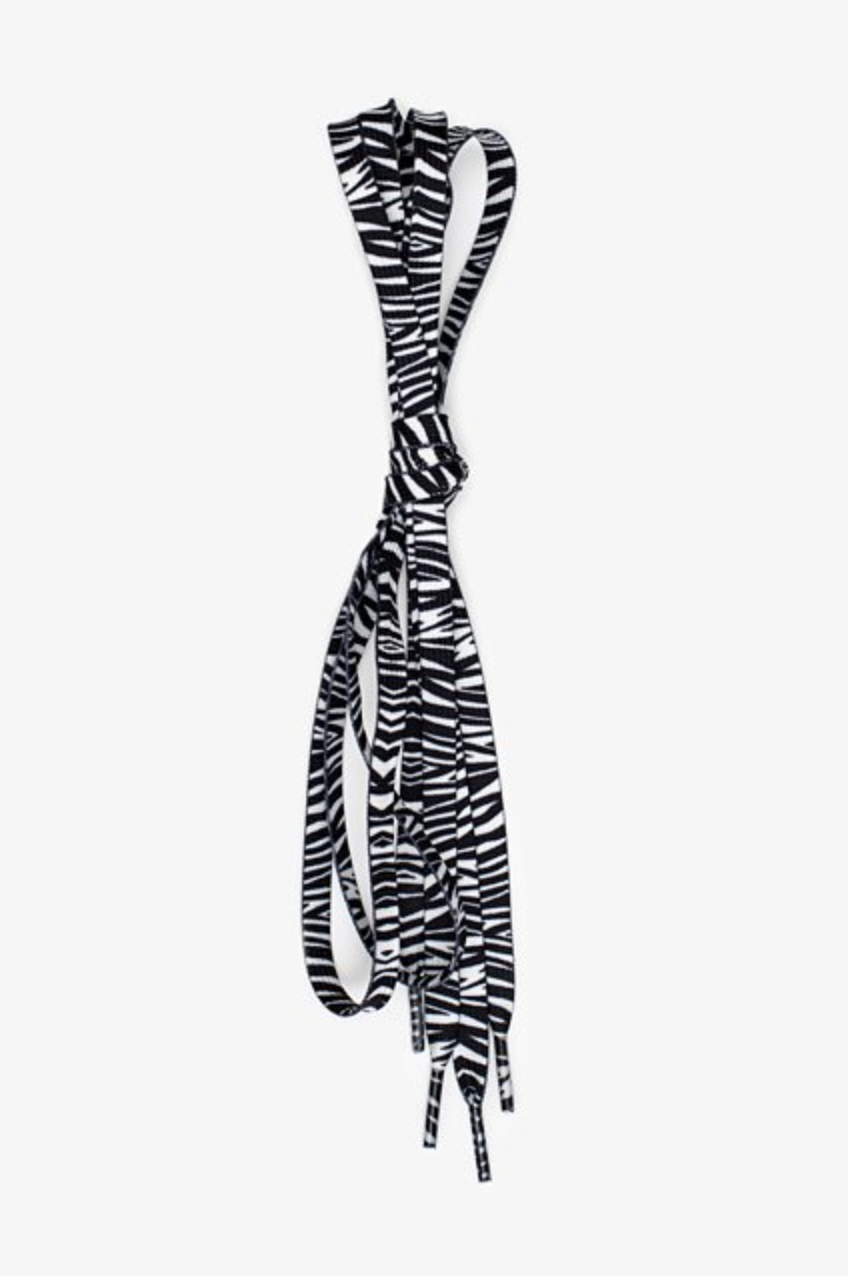 Shoelaces - Black & White Safari