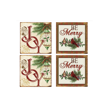 Coasters - Joy & Be Merry