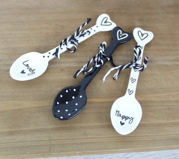 Black & White Decorative Spoon