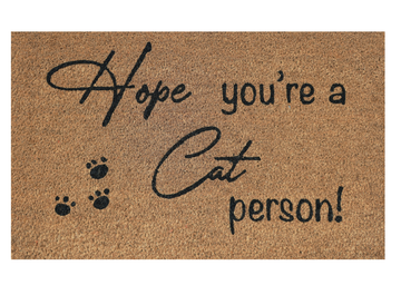 Cat Person Doormat
