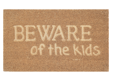 Beware Of The Kids Doormat