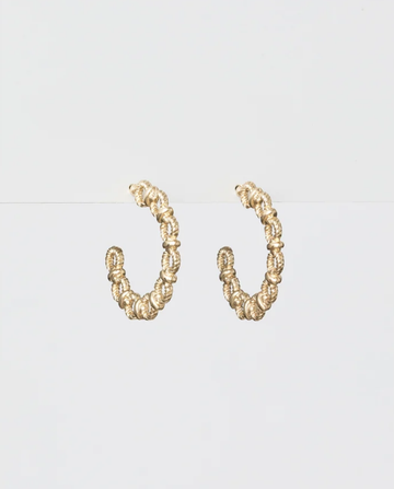 Gold Baroque Hoop Earrings