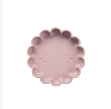 Silicone Suction Lion Plate - Dusty Pink