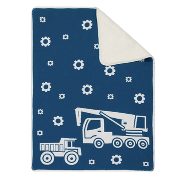 Truck Sherpa Baby Blanket