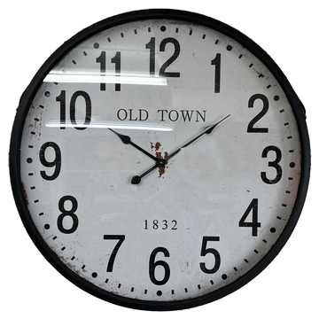 Old Town Iron Wall Clock