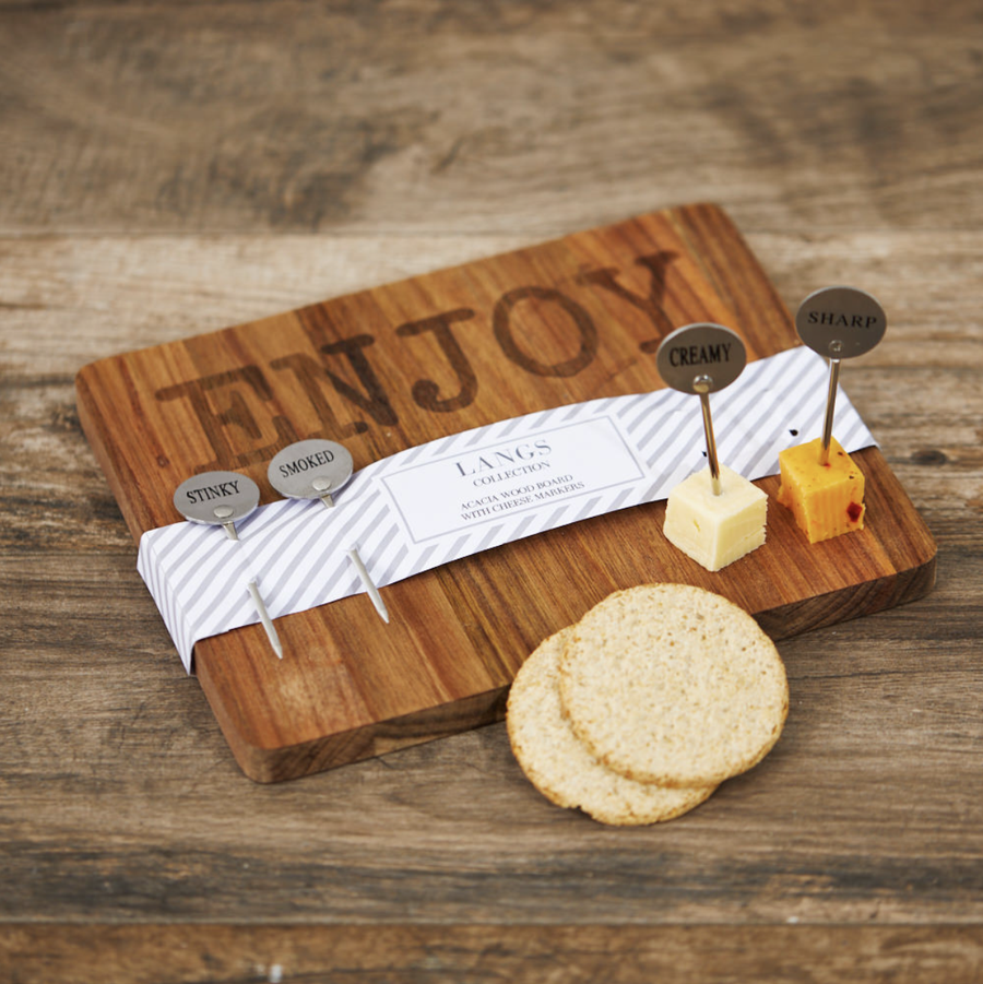 Cheese Board With Markers