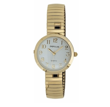 Stretch Round Classic Watch - Gold