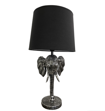 Graphite/Black Elephant Table Lamp