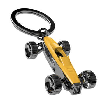 Keychain - Yellow Racing Car