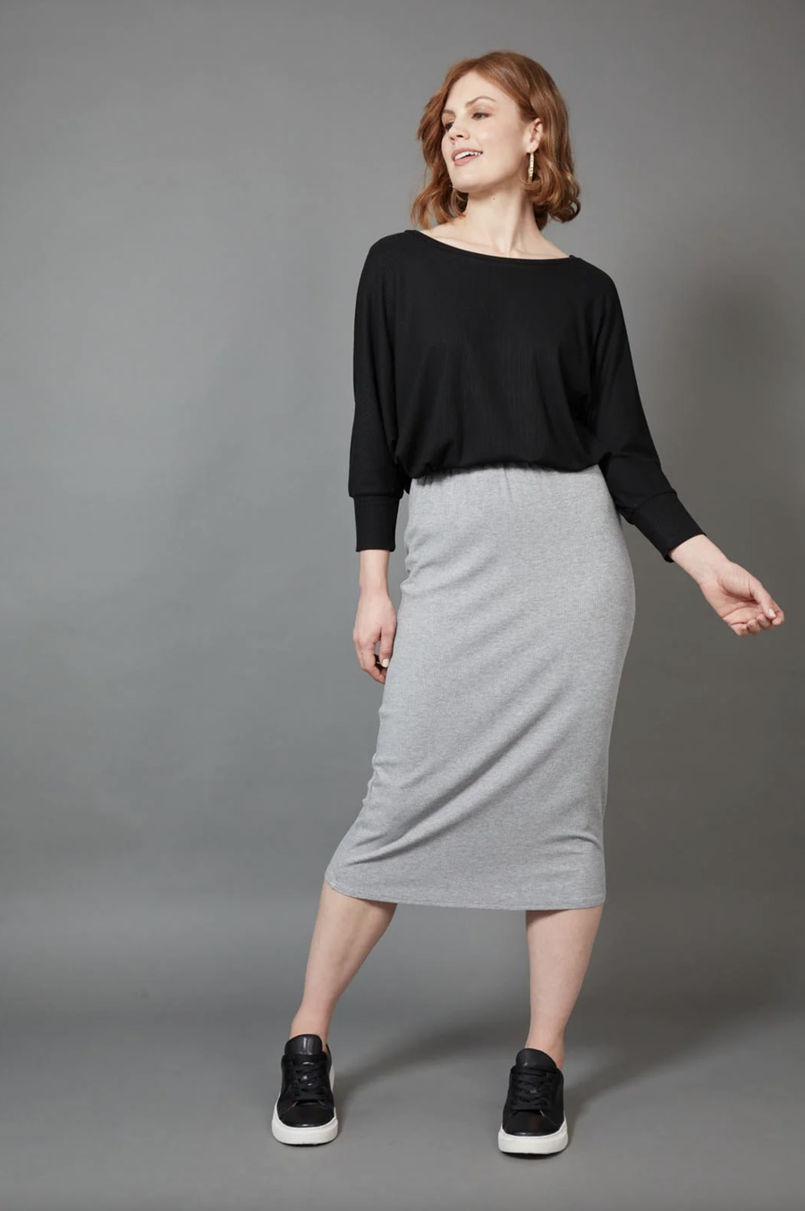 Studio Jersey Skirt - Gray