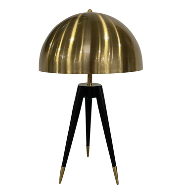 Gold Dome Tri-Leg Table Lamp