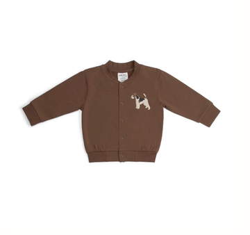 Cotton Fleece Jacket - Brown