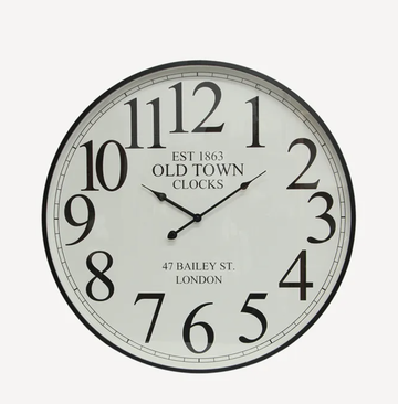 Noir Numeral Wall Clock