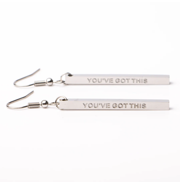 Bar Earrings - You've Got This