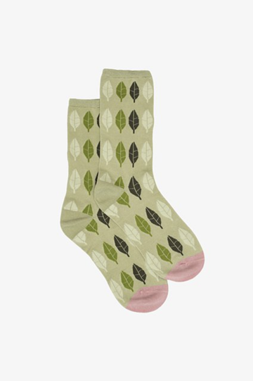Green Leaves Sock