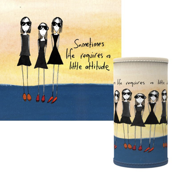 Slim Stubby Holder - Sometimes life requires a little attitude