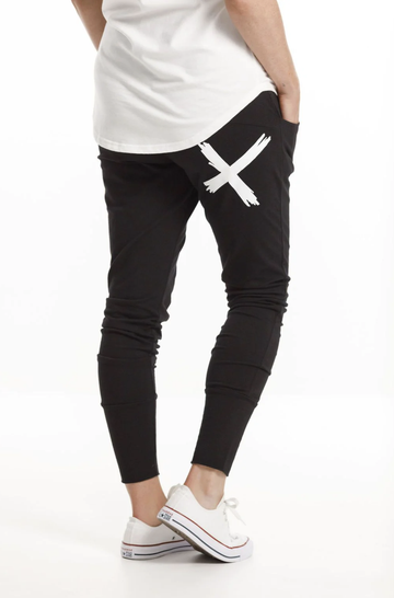 Apartment Pants - Black with White X