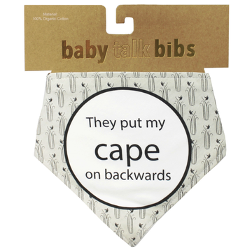 Baby Talk Bibs - Cape Backwards