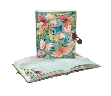 Lockable Journal -Butterflies