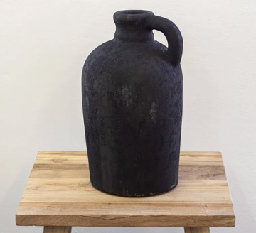 Provincial Terracotta Vase - Weathered Black