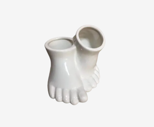 Ceramic Feet Novelty Planter Pot