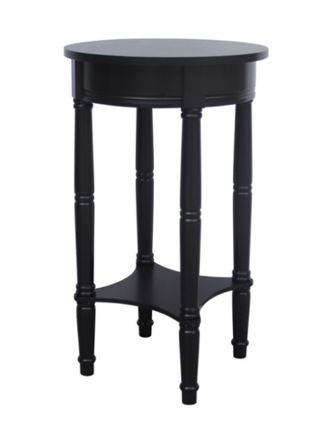 Cyrus Side Table Round - Black