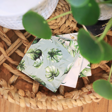 Greenery Leaf Ceramic Coaster