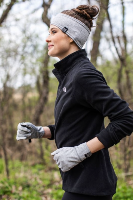 Britt's Knits Thermal Tech Gloves - Grey