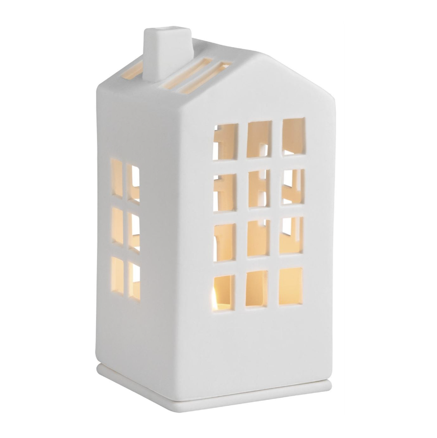 Town Hall - Mini Porcelain Tealight House