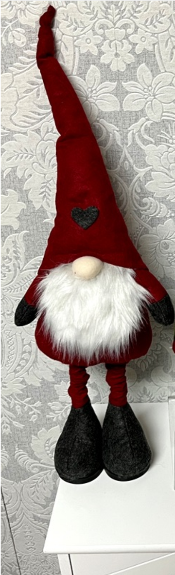 Gnome Red With Extendable Long Legs