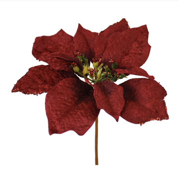 Poinsettia Pick - Red