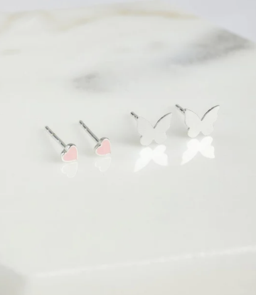 Mini Heart Stud Set