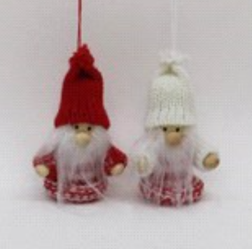 Red & White Nordic Santas