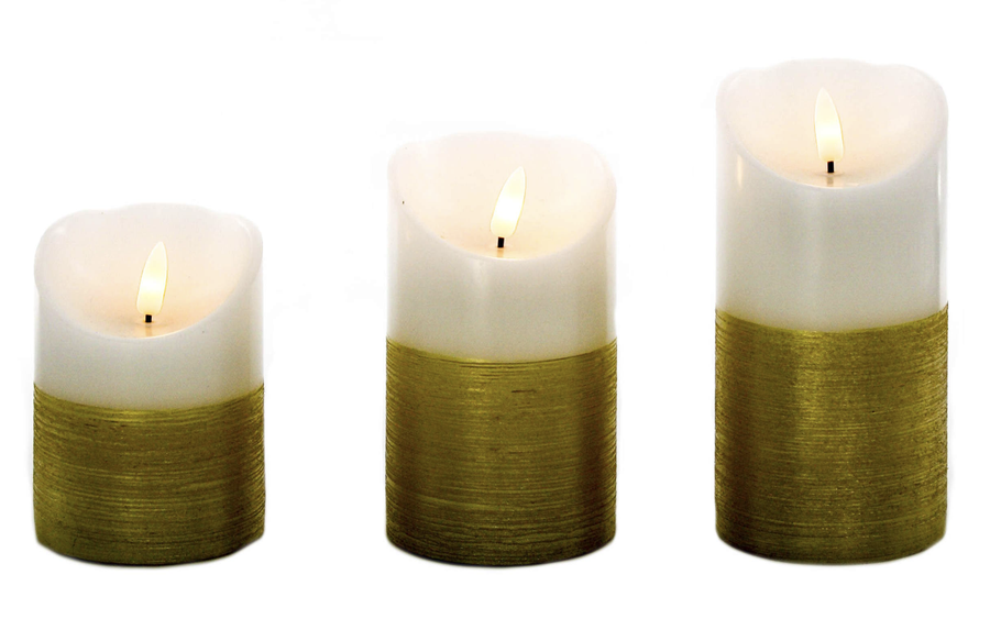 Bullet Wick Candle/Gold - Small