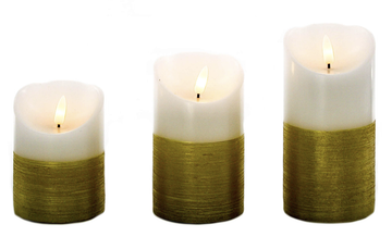Bullet Wick Candle/Gold - Medium